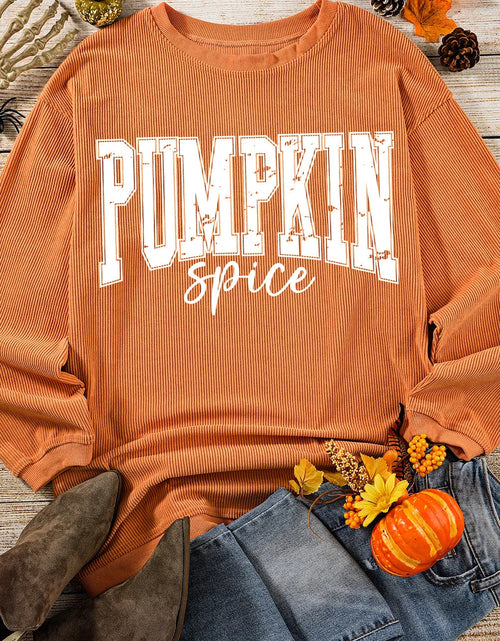 Load image into Gallery viewer, Letter Graphic Long Sleeve Sweatshirt
