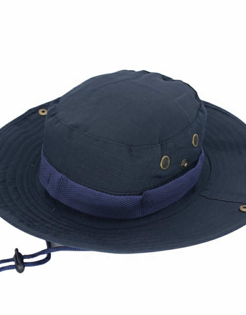 Load image into Gallery viewer, Wide Brim Sun Hat UV Protection Bucket Cap For Hiking Camping Fishing Safari Men
