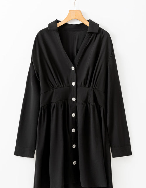 Load image into Gallery viewer, Leia Long Sleeve Shirt Mini Dress by Poppy Lee Lane
