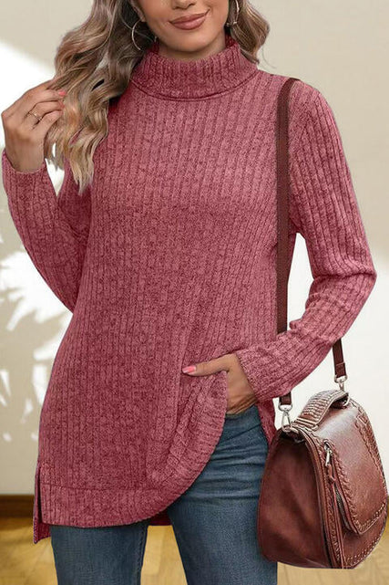 Load image into Gallery viewer, Turtleneck High Low Top
