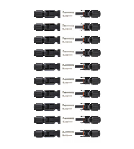 10/20/50/100/200 Pairs Male Female Solar Cable Connectors For DIY Solar Panel US