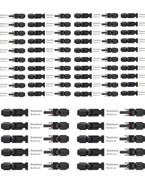 Load image into Gallery viewer, 10/20/50/100/200 Pairs Male Female Solar Cable Connectors For DIY Solar Panel US
