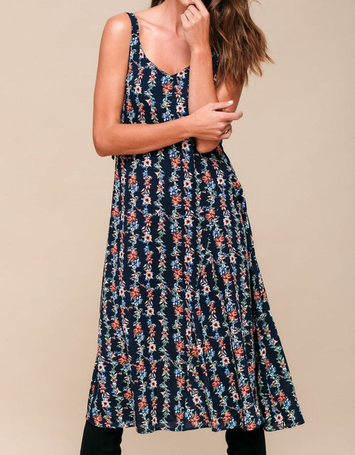 Load image into Gallery viewer, Floral V-Neck Sleeveless Maxi Dress by Shop at Konus
