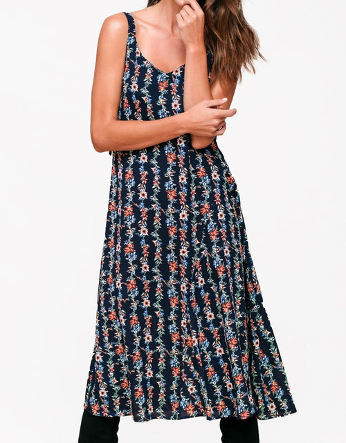 Load image into Gallery viewer, Floral V-Neck Sleeveless Maxi Dress by Shop at Konus
