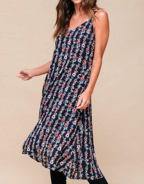Load image into Gallery viewer, Floral V-Neck Sleeveless Maxi Dress by Shop at Konus
