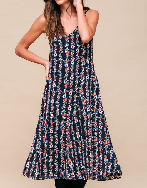 Load image into Gallery viewer, Floral V-Neck Sleeveless Maxi Dress by Shop at Konus
