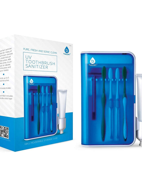 Load image into Gallery viewer, Wall Mountable Portable UV Toothbrush Sanitizer by Pursonic
