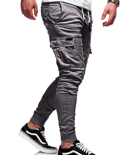 Men's Casual Joggers Pants Sweatpants Cargo Combat Loose Sport Workout Trousers