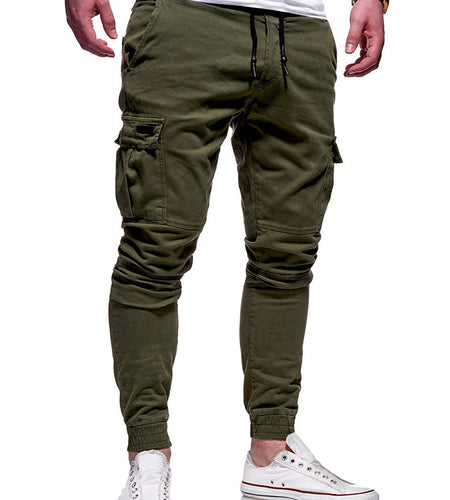 Men's Casual Joggers Pants Sweatpants Cargo Combat Loose Sport Workout Trousers
