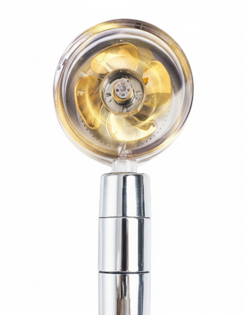 Load image into Gallery viewer, High Pressure Shower Head Adjustable 360° Rotation Turbine Water Saving Shower
