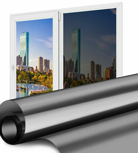 One Way Mirror Window Film Heat UV Reflective Privacy Tint Foil For Home Office