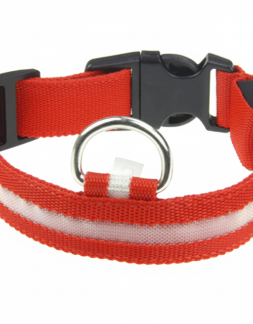 Load image into Gallery viewer, LED Adjustable Dog Collar Blinking Flashing Light Up Glow Pets Safety Waterproof
