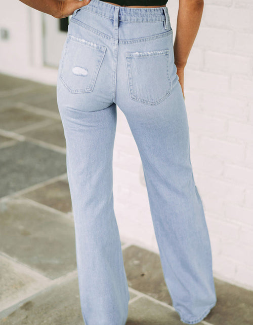 Load image into Gallery viewer, Distressed High Waist Jeans
