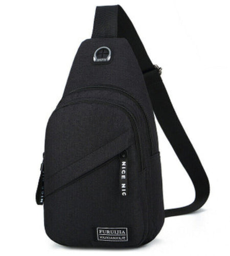 Men Women Sling Bag Chest Fanny Packs Cross Body Travel Sports Shoulder Backpack