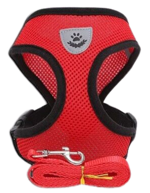 Load image into Gallery viewer, Cat Dog Pet Harness Adjustable Control Vest Dogs Reflective S M L XL Leash
