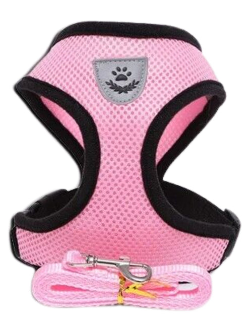 Load image into Gallery viewer, Cat Dog Pet Harness Adjustable Control Vest Dogs Reflective S M L XL Leash
