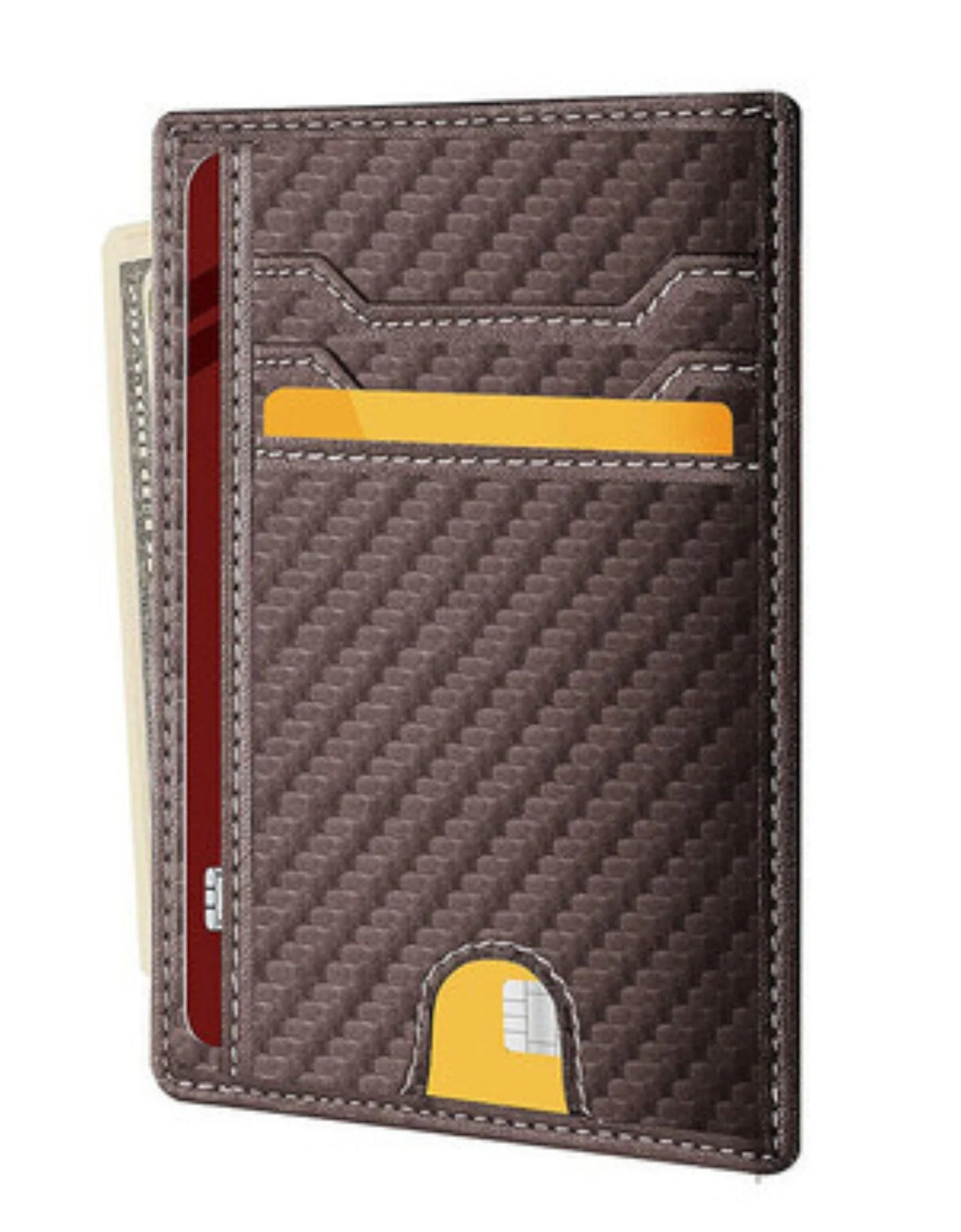 Mens Leather Slim Wallet Credit Card Holder RFID Blocking Pocket ID Money PU USA