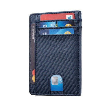 Load image into Gallery viewer, Mens Leather Slim Wallet Credit Card Holder RFID Blocking Pocket ID Money PU USA
