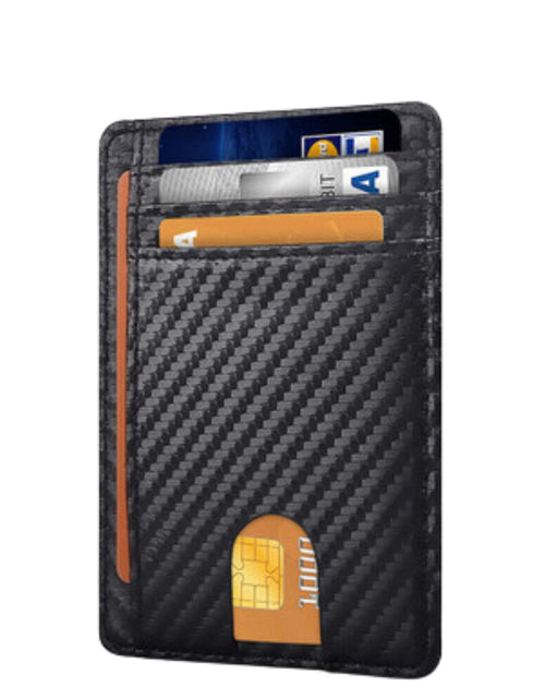 Load image into Gallery viewer, Mens Leather Slim Wallet Credit Card Holder RFID Blocking Pocket ID Money PU USA
