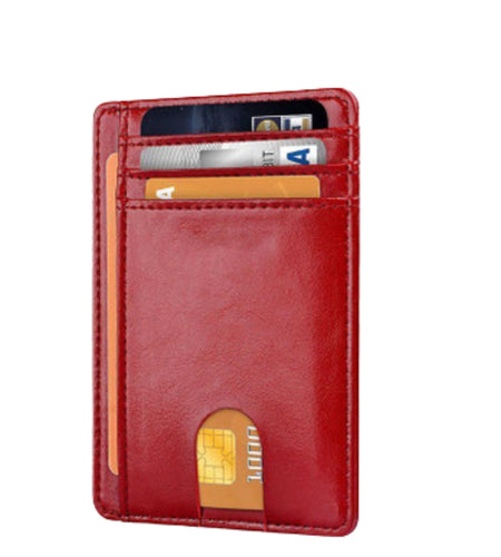 Mens Leather Slim Wallet Credit Card Holder RFID Blocking Pocket ID Money PU USA