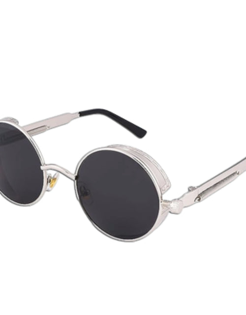 Load image into Gallery viewer, Retro Round Polarized Sunglasses Men Women Vintage Gothic Steampunk Glasses
