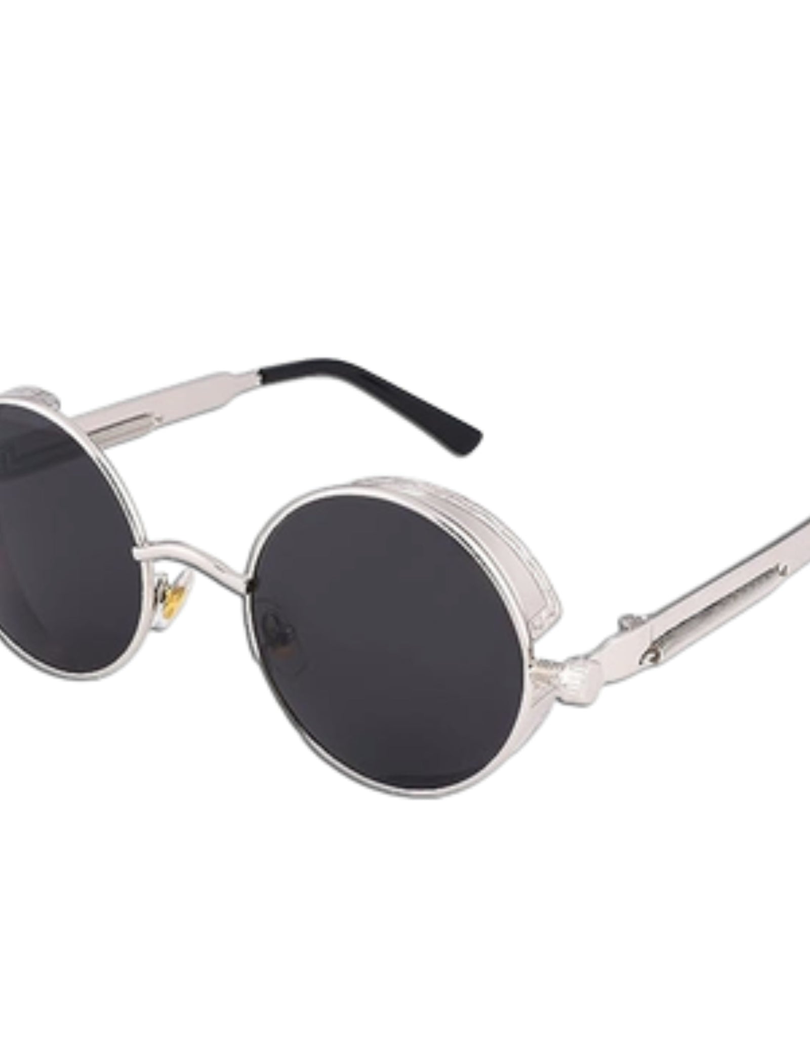 Retro Round Polarized Sunglasses Men Women Vintage Gothic Steampunk Glasses