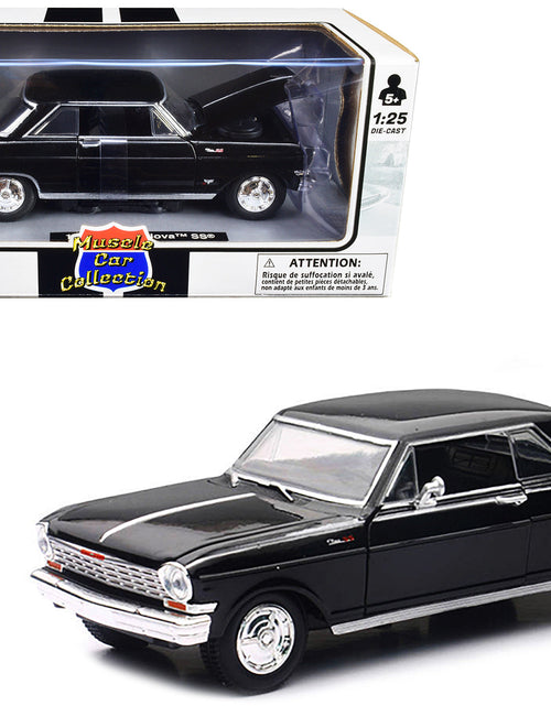 Load image into Gallery viewer, 1964 Chevrolet Nova SS Black "Muscle Car Collection" 1/25 Diecast Model Car by New Ray
