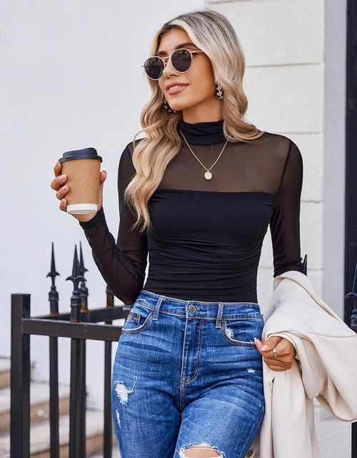 Load image into Gallery viewer, Lovelet Mock Neck Long Sleeve Top
