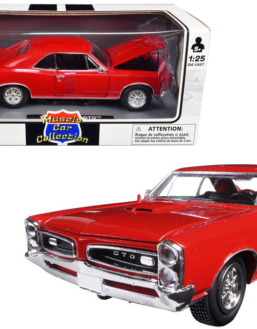 Load image into Gallery viewer, 1966 Pontiac GTO Red "Muscle Car Collection" 1/25 Diecast Model Car by New Ray
