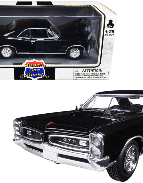 Load image into Gallery viewer, 1966 Pontiac GTO Black "Muscle Car Collection" 1/25 Diecast Model Car by New Ray
