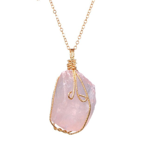 Load image into Gallery viewer, Natural Gemstone Necklace Chakra Stone Pendant Energy Healing Crystal with Chain
