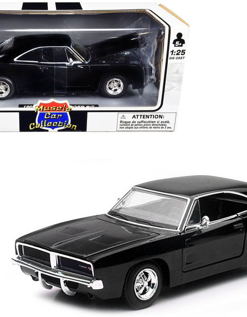 Load image into Gallery viewer, 1969 Dodge Charger R/T Black "Muscle Car Collection" 1/25 Diecast Model Car by New Ray
