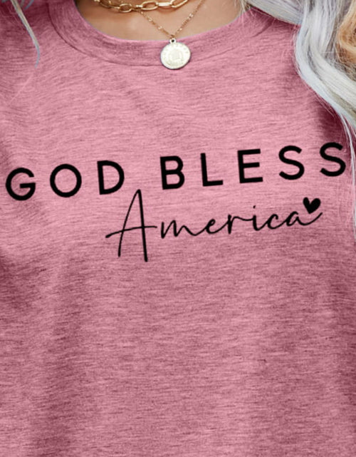 Load image into Gallery viewer, GOD BLESS AMERICA Graphic Short Sleeve Tee
