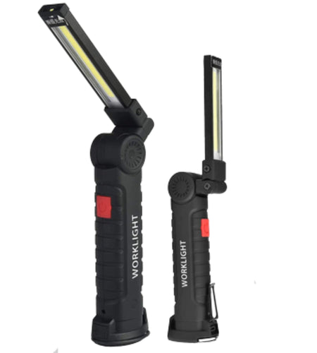 Rechargeable LED COB Work Light Mechanic Flashlight Lamp Magnetic Base Bright