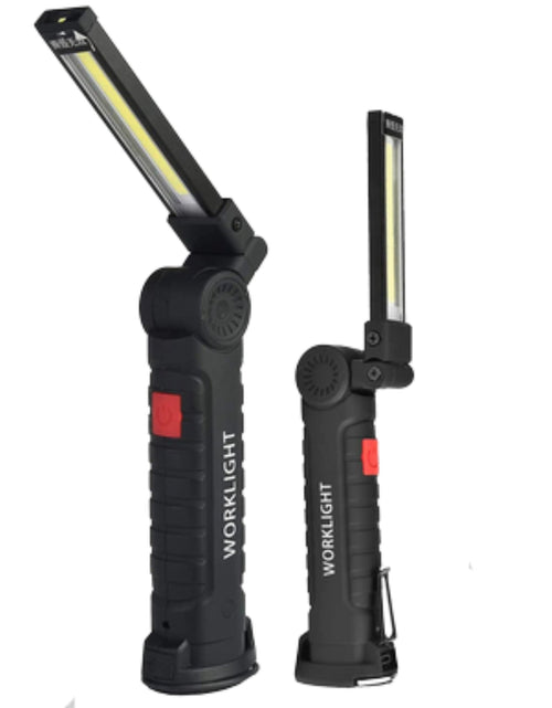 Load image into Gallery viewer, Rechargeable LED COB Work Light Mechanic Flashlight Lamp Magnetic Base Bright
