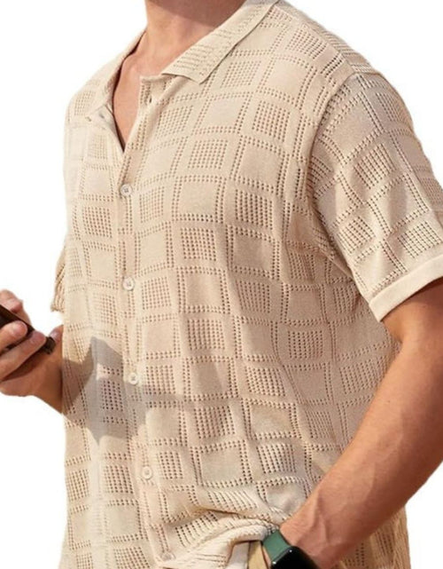 Load image into Gallery viewer, Men's Full Size Button Down Short Sleeve Plus Size
