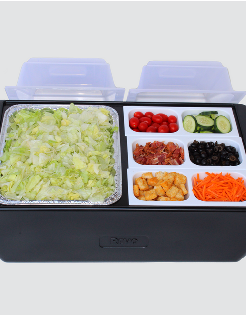 Load image into Gallery viewer, REVO Dubler HEAT | Flameless Chafer and Cooler | Deep Black by REVO COOLERS, LLC

