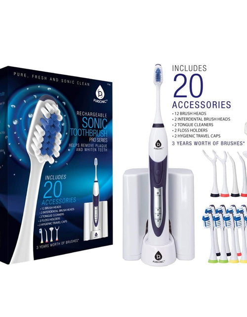 Load image into Gallery viewer, Sonic Movement Rechargeable Electric Toothbrush by Pursonic
