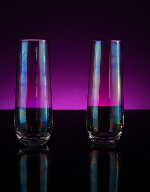 Load image into Gallery viewer, Iridescent Luster Pearl Radiance Set of 4 Wine Glasses 10oz - Radiant and Nostalgic Large Red or White Wine Glass, Entertaining An Ethereal Experience by The Wine Savant
