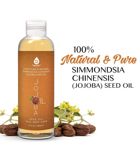 100% Pure & Natural Golden Jojoba Oil 6 Oz by Pursonic