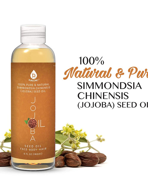 Load image into Gallery viewer, 100% Pure &amp; Natural Golden Jojoba Oil 6 Oz by Pursonic
