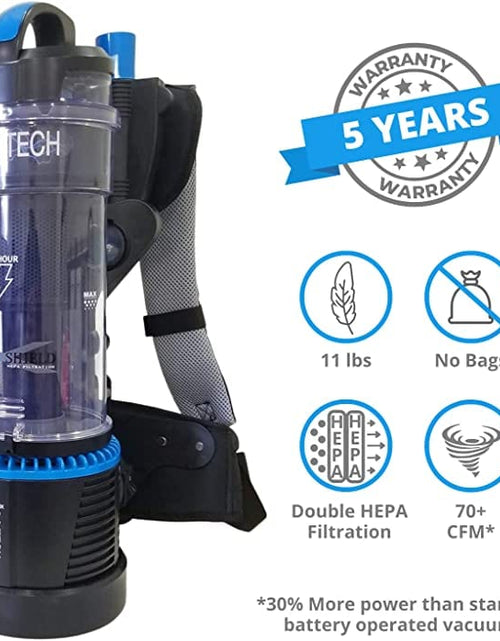 Load image into Gallery viewer, Prolux 2.0 Cordless Bagless Backpack Vacuum with 1 hour Lithium Ion Battery by Prolux Cleaners
