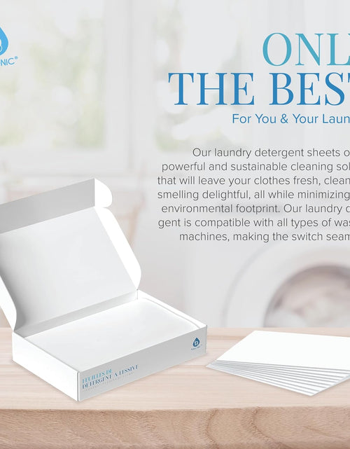 Load image into Gallery viewer, Natural Laundry Detergent Sheets ,Eco Friendly– Fresh Linen Scent by Pursonic
