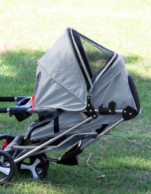 Load image into Gallery viewer, 🐶 3 Wheel Elite Jogger Pet Stroller for Cat or Dog, Foldable, for Travel, Gray🐶 by Js House
