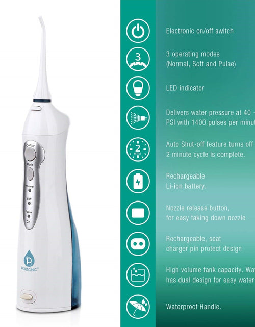 Load image into Gallery viewer, USB Rechargeable Oral Irrigator by Pursonic
