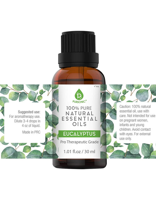 Load image into Gallery viewer, 100% Pure &amp; Natural Eucalyptus Essential Oils by Pursonic
