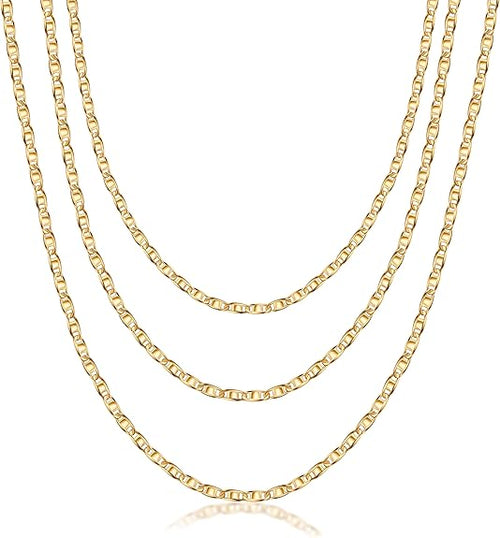 Load image into Gallery viewer, RMZ GOLD NYC 14K Gold Mariner Necklace 24''
