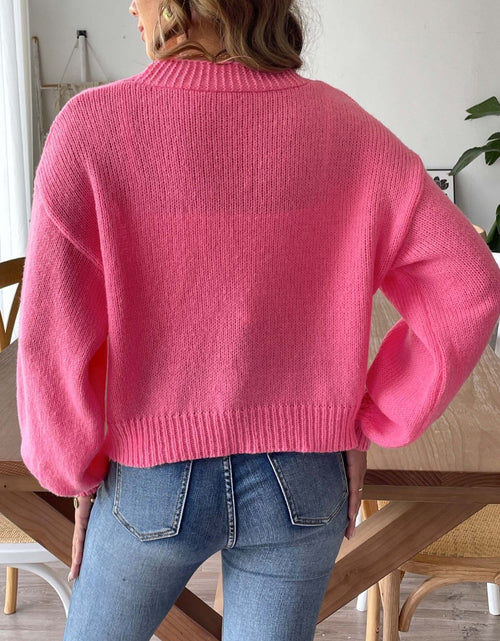 Load image into Gallery viewer, Pearl Open Front Long Sleeve Cardigan
