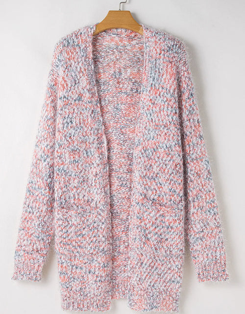 Load image into Gallery viewer, Pocketed Open Front Long Sleeve Cardigan

