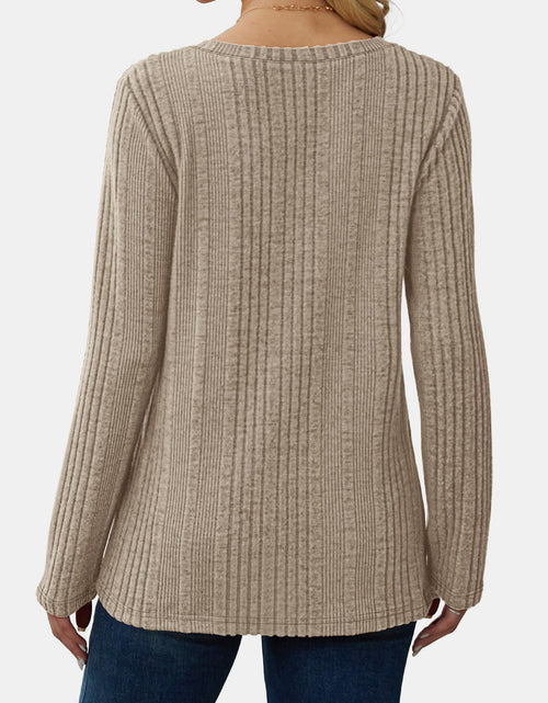 Load image into Gallery viewer, V-Neck Long Sleeve T-Shirt
